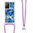 Custodia Silicone Cover Morbida Bling-Bling con Cinghia Cordino Mano S02 per Samsung Galaxy Note 20 Ultra 5G