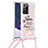 Custodia Silicone Cover Morbida Bling-Bling con Cinghia Cordino Mano S02 per Samsung Galaxy Note 20 Ultra 5G Multicolore