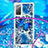 Custodia Silicone Cover Morbida Bling-Bling con Cinghia Cordino Mano S02 per Samsung Galaxy S20 FE 5G