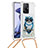 Custodia Silicone Cover Morbida Bling-Bling con Cinghia Cordino Mano S02 per Xiaomi Mi 11T Pro 5G Multicolore
