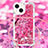 Custodia Silicone Cover Morbida Bling-Bling con Cinghia Cordino Mano S03 per Apple iPhone 13