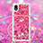 Custodia Silicone Cover Morbida Bling-Bling con Cinghia Cordino Mano S03 per Samsung Galaxy A01 Core