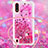 Custodia Silicone Cover Morbida Bling-Bling con Cinghia Cordino Mano S03 per Samsung Galaxy A01 SM-A015