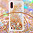 Custodia Silicone Cover Morbida Bling-Bling con Cinghia Cordino Mano S03 per Samsung Galaxy A01 SM-A015