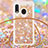Custodia Silicone Cover Morbida Bling-Bling con Cinghia Cordino Mano S03 per Samsung Galaxy A20e