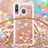 Custodia Silicone Cover Morbida Bling-Bling con Cinghia Cordino Mano S03 per Samsung Galaxy A40s