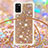 Custodia Silicone Cover Morbida Bling-Bling con Cinghia Cordino Mano S03 per Samsung Galaxy A41