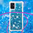 Custodia Silicone Cover Morbida Bling-Bling con Cinghia Cordino Mano S03 per Samsung Galaxy A51 4G