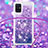 Custodia Silicone Cover Morbida Bling-Bling con Cinghia Cordino Mano S03 per Samsung Galaxy A71 4G A715