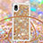 Custodia Silicone Cover Morbida Bling-Bling con Cinghia Cordino Mano S03 per Samsung Galaxy M01 Core