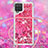 Custodia Silicone Cover Morbida Bling-Bling con Cinghia Cordino Mano S03 per Samsung Galaxy M12