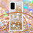 Custodia Silicone Cover Morbida Bling-Bling con Cinghia Cordino Mano S03 per Samsung Galaxy S20 5G