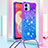 Custodia Silicone Cover Morbida Bling-Bling con Cinghia Cordino Mano YB1 per Samsung Galaxy M04