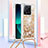 Custodia Silicone Cover Morbida Bling-Bling con Cinghia Cordino Mano YB2 per Xiaomi Mi 13T 5G