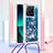 Custodia Silicone Cover Morbida Bling-Bling con Cinghia Cordino Mano YB2 per Xiaomi Mi 13T 5G