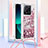 Custodia Silicone Cover Morbida Bling-Bling con Cinghia Cordino Mano YB2 per Xiaomi Mi 13T 5G Multicolore