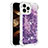 Custodia Silicone Cover Morbida Bling-Bling S01 per Apple iPhone 13 Pro Max Viola