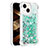 Custodia Silicone Cover Morbida Bling-Bling S01 per Apple iPhone 13 Verde