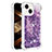 Custodia Silicone Cover Morbida Bling-Bling S01 per Apple iPhone 13 Viola