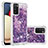 Custodia Silicone Cover Morbida Bling-Bling S01 per Samsung Galaxy A02s Viola