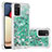 Custodia Silicone Cover Morbida Bling-Bling S01 per Samsung Galaxy A03s Verde