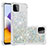 Custodia Silicone Cover Morbida Bling-Bling S01 per Samsung Galaxy A22 5G Argento