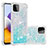 Custodia Silicone Cover Morbida Bling-Bling S01 per Samsung Galaxy A22 5G Cielo Blu