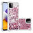 Custodia Silicone Cover Morbida Bling-Bling S01 per Samsung Galaxy A22 5G Rosso