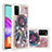 Custodia Silicone Cover Morbida Bling-Bling S01 per Samsung Galaxy A41 Multicolore