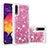 Custodia Silicone Cover Morbida Bling-Bling S01 per Samsung Galaxy A50 Rosso