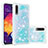 Custodia Silicone Cover Morbida Bling-Bling S01 per Samsung Galaxy A50S Cielo Blu