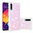 Custodia Silicone Cover Morbida Bling-Bling S01 per Samsung Galaxy A50S Rosa
