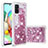 Custodia Silicone Cover Morbida Bling-Bling S01 per Samsung Galaxy A71 5G Rosso