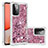 Custodia Silicone Cover Morbida Bling-Bling S01 per Samsung Galaxy A72 5G Rosso