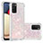 Custodia Silicone Cover Morbida Bling-Bling S01 per Samsung Galaxy F02S SM-E025F Rosa