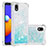 Custodia Silicone Cover Morbida Bling-Bling S01 per Samsung Galaxy M01 Core Cielo Blu