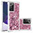 Custodia Silicone Cover Morbida Bling-Bling S01 per Samsung Galaxy Note 20 Ultra 5G Rosso