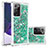 Custodia Silicone Cover Morbida Bling-Bling S01 per Samsung Galaxy Note 20 Ultra 5G Verde