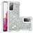 Custodia Silicone Cover Morbida Bling-Bling S01 per Samsung Galaxy S20 FE (2022) 5G Argento