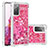 Custodia Silicone Cover Morbida Bling-Bling S01 per Samsung Galaxy S20 FE (2022) 5G Rosa Caldo