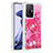 Custodia Silicone Cover Morbida Bling-Bling S01 per Xiaomi Mi 11T Pro 5G Rosa Caldo