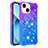 Custodia Silicone Cover Morbida Bling-Bling S02 per Apple iPhone 13 Viola