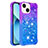 Custodia Silicone Cover Morbida Bling-Bling S02 per Apple iPhone 14 Plus Viola