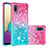 Custodia Silicone Cover Morbida Bling-Bling S02 per Samsung Galaxy A02 Rosa
