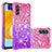 Custodia Silicone Cover Morbida Bling-Bling S02 per Samsung Galaxy A13 5G Rosa Caldo
