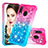 Custodia Silicone Cover Morbida Bling-Bling S02 per Samsung Galaxy A20e Rosa