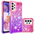 Custodia Silicone Cover Morbida Bling-Bling S02 per Samsung Galaxy A23 5G Rosa Caldo