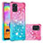 Custodia Silicone Cover Morbida Bling-Bling S02 per Samsung Galaxy A31 Rosa