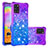 Custodia Silicone Cover Morbida Bling-Bling S02 per Samsung Galaxy A31 Viola