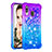 Custodia Silicone Cover Morbida Bling-Bling S02 per Samsung Galaxy A40 Viola